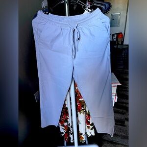 For Me Grey Ankle Pants- MEDIUM